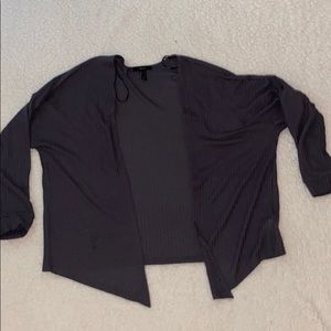Gray cardigan